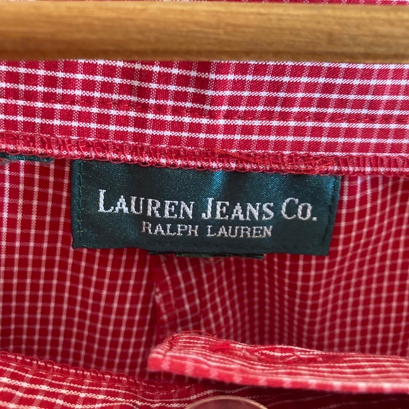 Ralph Lauren Jeans Co Cotton Crop Pants Classic Sz 12-14 - Picture 4 of 9